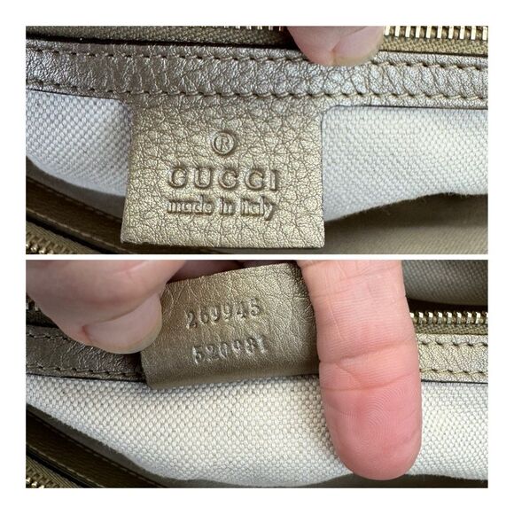 Gucci Gold Bella Tassel Braided Leather Tote - Picture 14 of 16